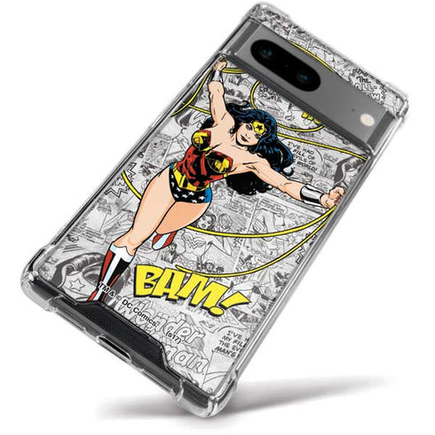 DC Comics Wonder Woman Classic Action Pose Google Pixel 8a Clear Case